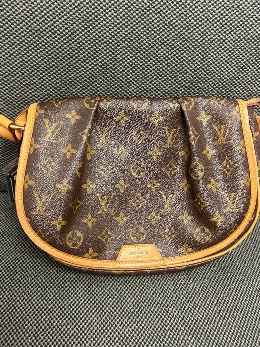 Louis Vuitton Brown Monogram Canvas Crossbody with Tan Trim
